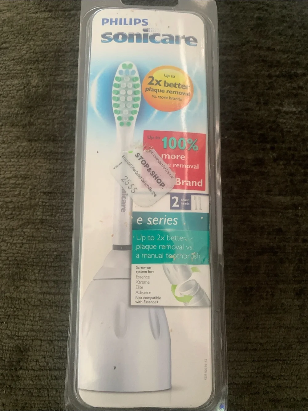 🆕- PHILLIPS SONICARE E-SERIES Replacement Brush Heads - 2 Pack